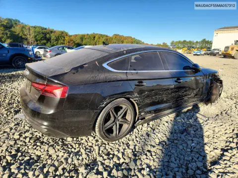 2021 Audi A5 Premium 45 VIN WAUDACF55MA057312 фото 3