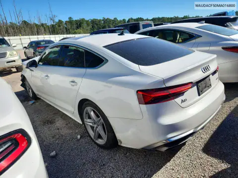 WAUDACF50MA016800 — 2021 Audi A5, фото 2 з Copart, Передня частина