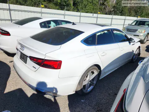 WAUDACF50MA016800 — 2021 Audi A5, фото 3 з Copart, Передня частина