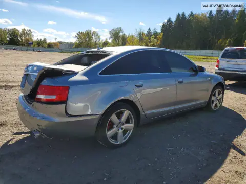 2008 Audi A6 4.2 Quattro VIN WAUDV74F78N064848 фото 3