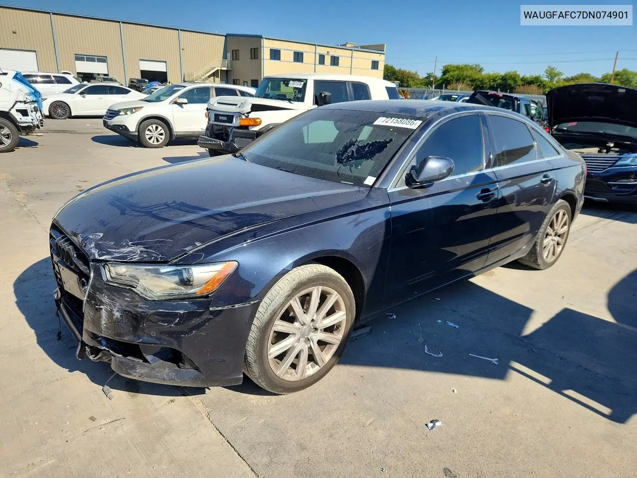 2013 Audi A6 VIN WAUGFAFC7DN074901 фото 1