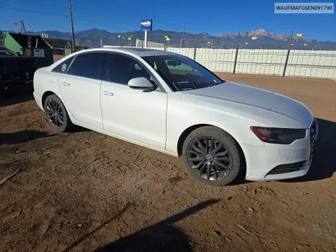 2014 Audi A6 Premium Plus VIN WAUFMAFC6EN091790 фото 4