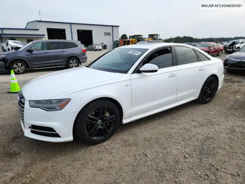 2016 Audi A6 Premium Plus VIN WAUGFAFCXGN035451 фото 1