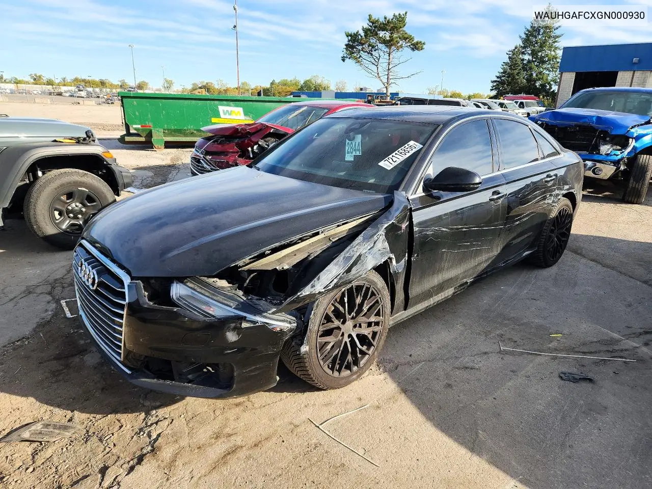 2016 Audi A6 Prestige VIN WAUHGAFCXGN000930 фото 1