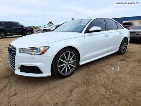WAUG8AFC5HN056705 — 2017 Audi A6, Передняя часть, фото до ремонта