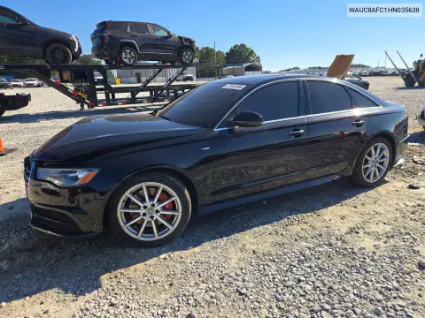 WAUC8AFC1HN035638 — 2017 Audi A6, წინა ნაწილი, ფოტოები შეკეთებამდე
