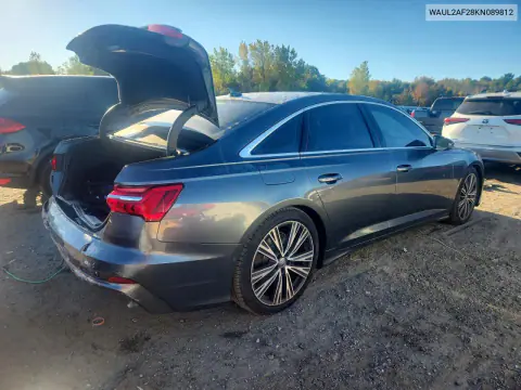 2019 Audi A6 Premium Plus VIN WAUL2AF28KN089812 фото 3