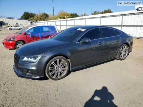 WAU2GAFC8CN125750 — 2012 Audi A7, წინა ნაწილი, ფოტოები შეკეთებამდე