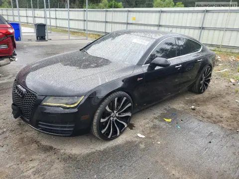WAUWGAFC0EN005817 — 2014 Audi A7, Боковая часть, фото до ремонта