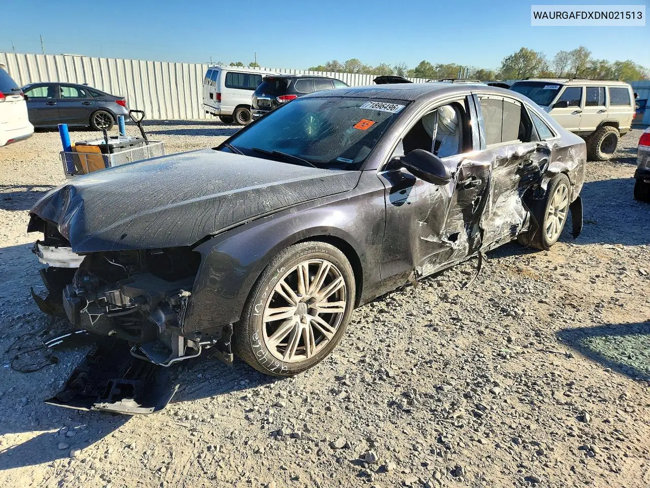 2013 Audi A8 L Quattro VIN WAURGAFDXDN021513 фото 1