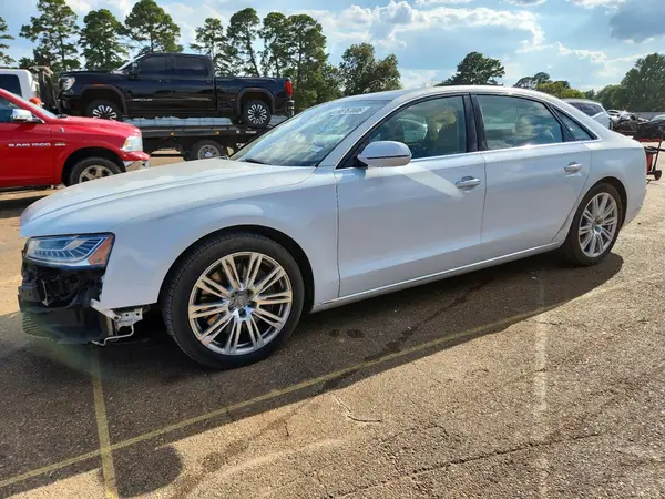 WAU34AFD8GN001537 — 2016 Audi A8, Передняя часть (Front End), фото до ремонта