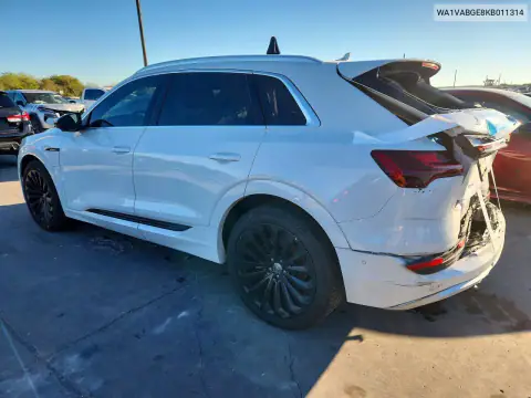 WA1VABGE8KB011314 — 2019 Audi E-Tron, foto 2 de Copart, Parte trasera