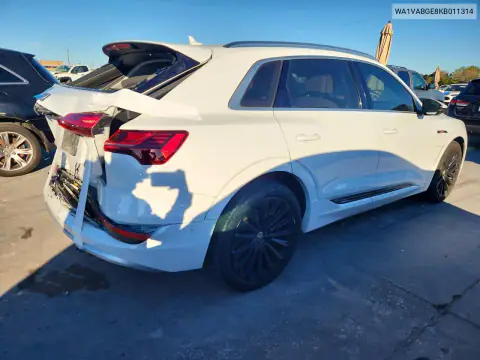 WA1VABGE8KB011314 — 2019 Audi E-Tron, foto 3 de Copart, Parte trasera