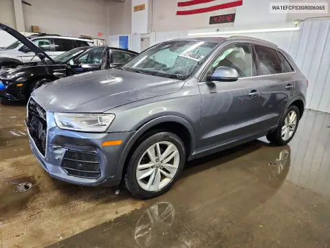 WA1EFCFS3GR006065 — 2016 Audi Q3, Передняя часть, фото до ремонта