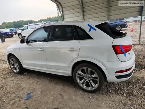 2016 Audi Q3 Prestige VIN WA1GFCFS2GR003344 фото 2