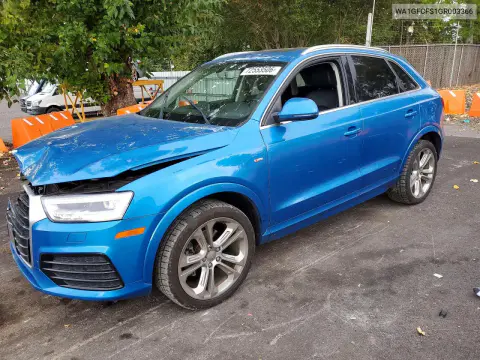 WA1GFCFS1GR003366 — 2016 Audi Q3, Передняя часть, фото до ремонта
