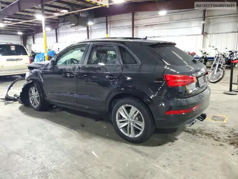 WA1ECCFS6HR013635 — 2017 Audi Q3, zdjęcie 2 z Copart, Przód