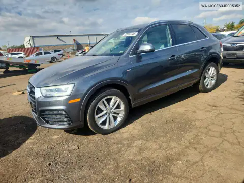 WA1JCCFS3JR005352 — 2018 Audi Q3, ПЕРЕДНЯЯ ЧАСТЬ, фото до ремонта