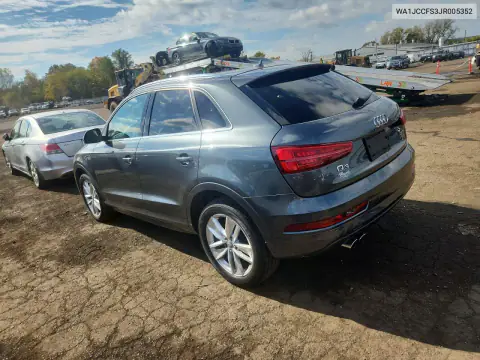 WA1JCCFS3JR005352 — 2018 Audi Q3, photo 2 from Copart, Front end