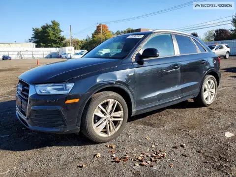 WA1ECCFS3JR025036 — 2018 Audi Q3, ПЕРЕДНЯЯ ЧАСТЬ, фото до ремонта
