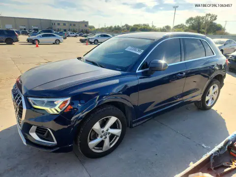 WA1BECF39L1063457 — 2020 Audi Q3, Задняя часть, фото до ремонта