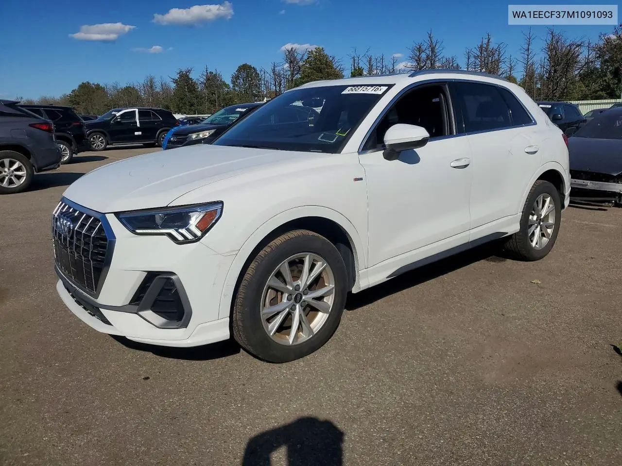 2021 Audi Q3 Premium Plus S Line 45 VIN WA1EECF37M1091093 фото 1