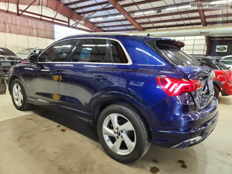 2021 Audi Q3 Premium Plus 40 VIN WA1BUCF36M1137227 фото 2