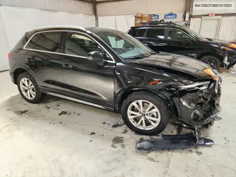 WA1DECF38S1019201 — 2025 Audi Q3, фото 4 с аукциона Copart 14.10.2026, Передняя часть