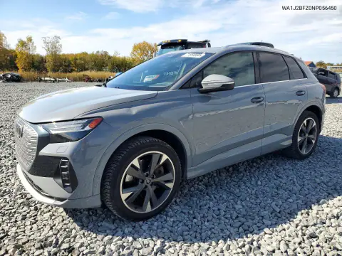 WA1J2BFZ0NP056450 — 2022 Audi Q4 E-Tron, Град, фото до ремонта