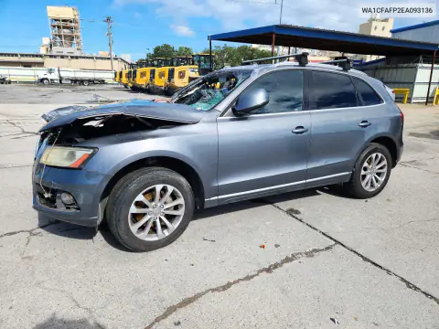 2014 Audi Q5 Premium VIN WA1CFAFP2EA093136 фото 1