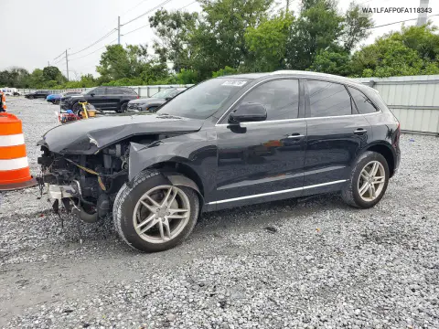 WA1LFAFP0FA118343 — 2015 Audi Q5, Передняя часть, фото до ремонта