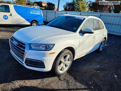 WA1ANAFY2J2010330 — 2018 Audi Q5, Подтопление, фото до ремонта