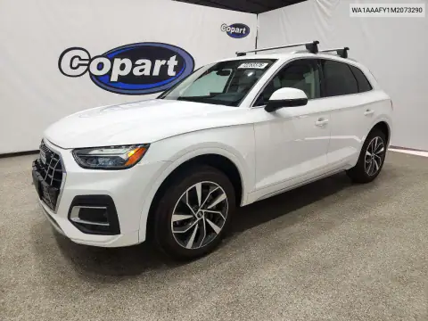 WA1AAAFY1M2073290 — 2021 Audi Q5, ПЕРЕДНЯЯ ЧАСТЬ (Front End), фото до ремонта