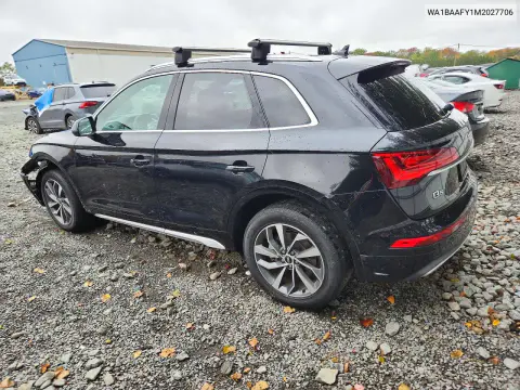 2021 Audi Q5 Premium Plus VIN WA1BAAFY1M2027706 фото 2