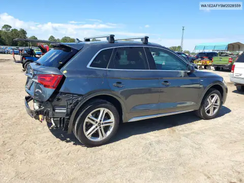WA1E2AFY5M2028559 — 2021 Audi Q5, photo 3 from Copart, Rear end