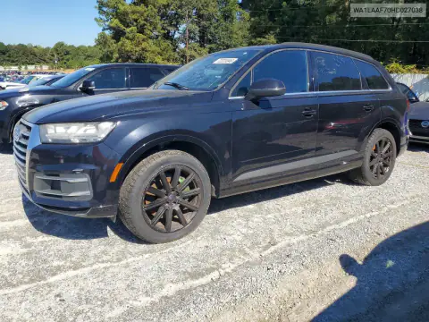 WA1LAAF70HD027038 — 2017 Audi Q7, Mechanical damage, before-repair photos