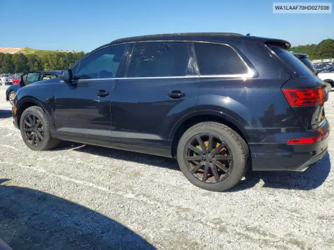 WA1LAAF70HD027038 — 2017 Audi Q7, photo 2 from Copart, Mechanical damage