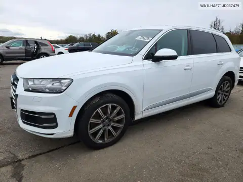 WA1LHAF71JD037479 — 2018 Audi Q7, Zalanie, zdjęć przed naprawą