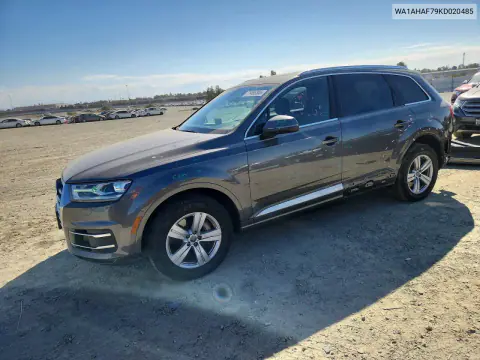 WA1AHAF79KD020485 — 2019 Audi Q7, Задняя часть, фото до ремонта