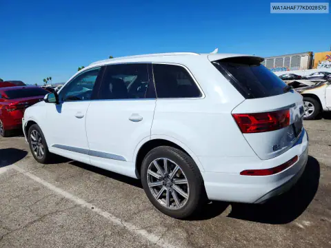 WA1AHAF77KD028570 — 2019 Audi Q7, ფოტო 2, Copart 30.10.2026, წინა ნაწილი