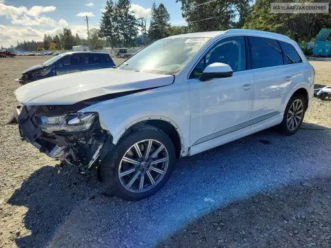 WA1LAAF7XKD000985 — 2019 Audi Q7, Передняя часть, фото до ремонта