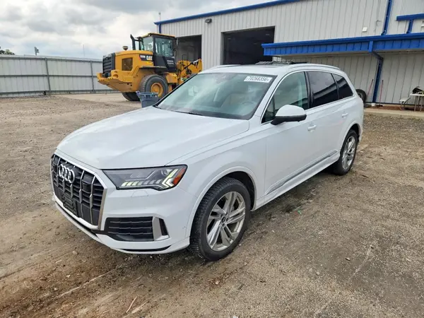 WA1LJAF76MD041004 — 2021 Audi Q7, Град (Hail), фото до ремонта