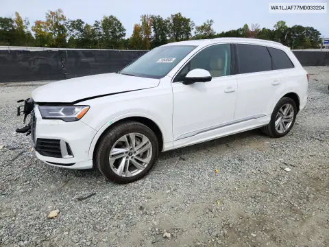 WA1LJAF77MD033204 — 2021 Audi Q7, Передняя часть, фото до ремонта