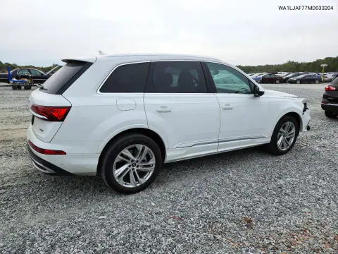 2021 Audi Q7 Premium Plus VIN WA1LJAF77MD033204 фото 3