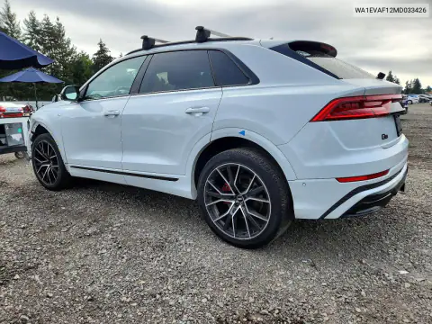 WA1EVAF12MD033426 — 2021 Audi Q8, фото 2 с аукциона Copart 30.10.2026, ПЕРЕДНЯЯ ЧАСТЬ