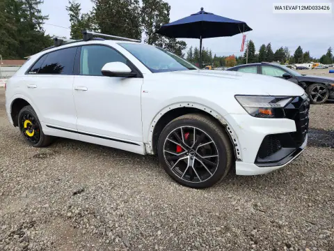 WA1EVAF12MD033426 — 2021 Audi Q8, фото 4 с аукциона Copart 30.10.2026, ПЕРЕДНЯЯ ЧАСТЬ