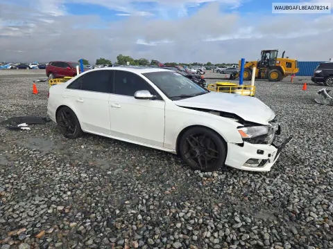 2014 Audi S4 Premium Plus VIN WAUBGAFL8EA078214 фото 4