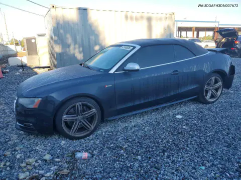 2013 Audi S5 Premium Plus VIN WAUCGAFH3DN007672 фото 1