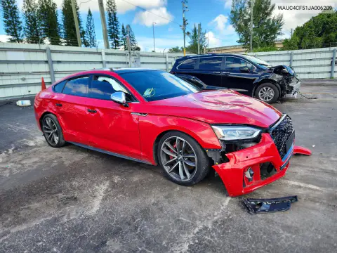 2018 Audi S5 Prestige VIN WAUC4CF51JA006209 фото 4