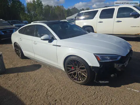 WAUC4CF54KA042896 — 2019 Audi S5, foto 4 de Copart, Parte delantera